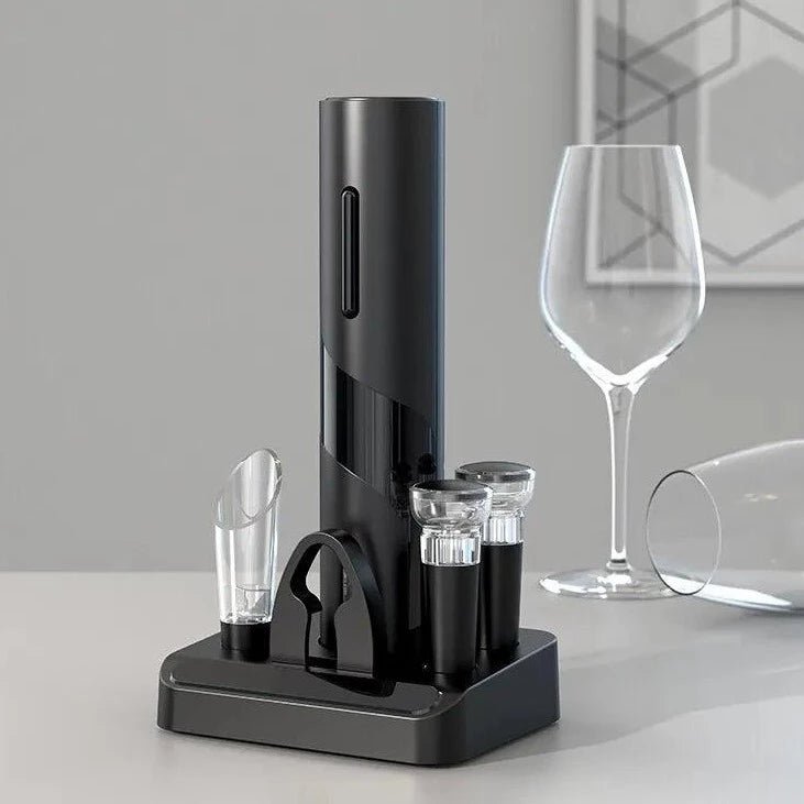 Abridor de Vinhos Elétrico + 3 Brindes Exclusivos