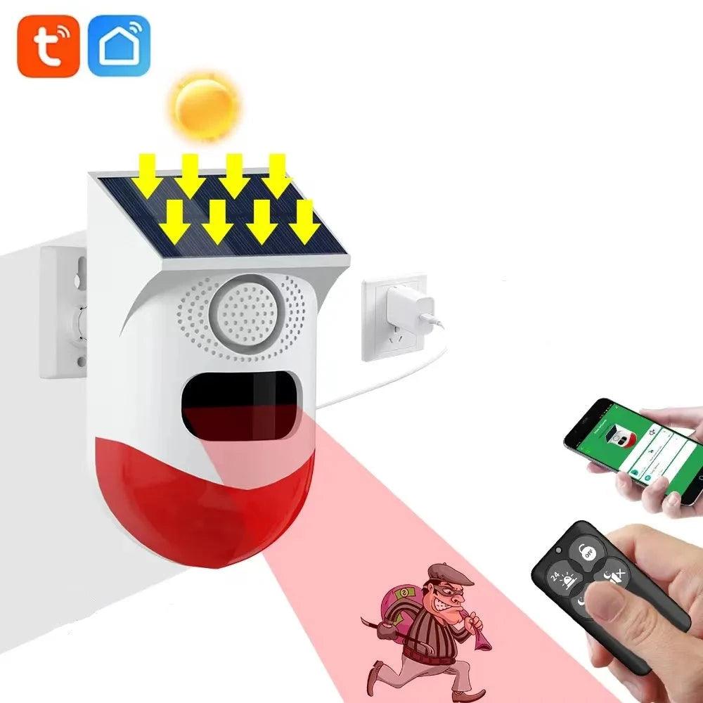 Alarme Solar Inteligente WiFi Tuya