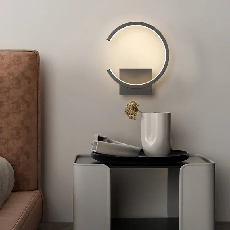 Arandela Interna Circular Nórdica para Quarto e Sala