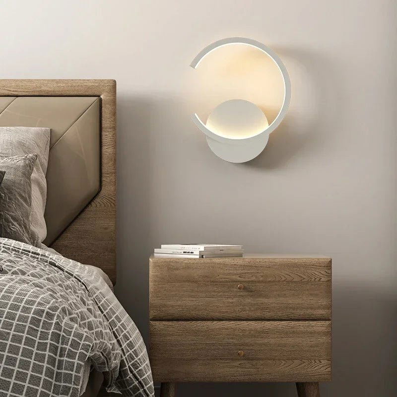 Arandela Interna Circular Nórdica para Quarto e Sala