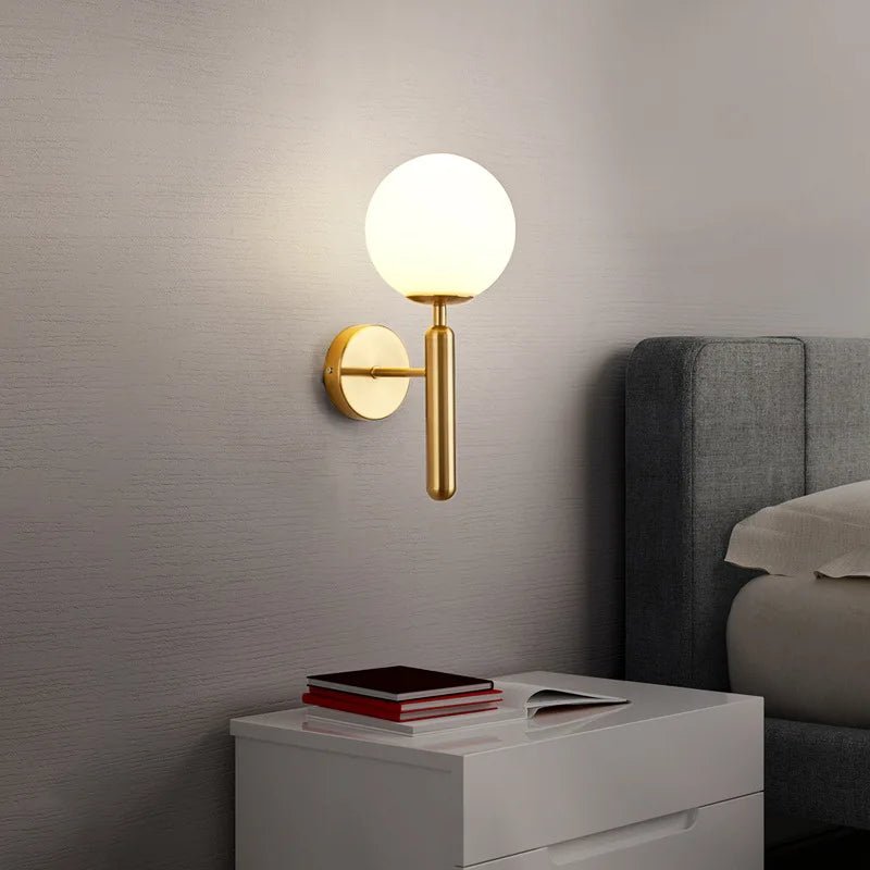 Arandela de Parede Moderna, Globo Iluminado para Quarto e Sala