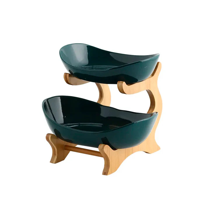 Fruteira de Mesa Moderna em Bambu