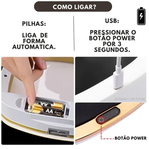 Lixeira Para Banheiro Com Sensor de Movimento 12 Litros - Wastebin