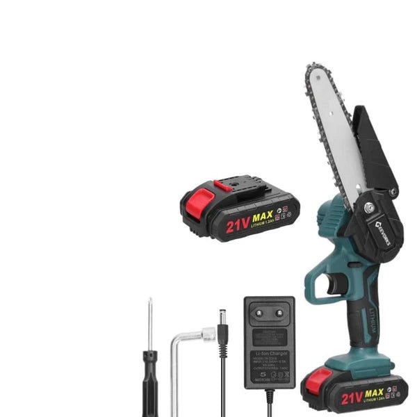 Mini Motosserra Elétrica de Poda Recarregável 1200mhA