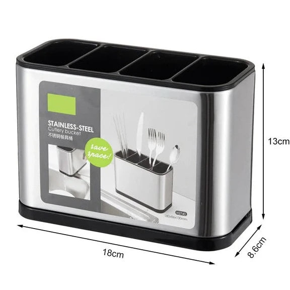 Porta Talher Inox de Pia - 4 Compartimentos
