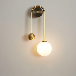 Arandela de Parede Moderna, com Globo Iluminado para Quarto e Sala