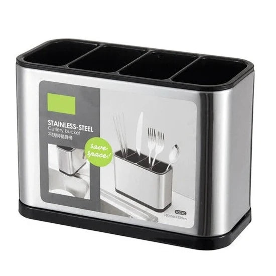 Porta Talher Inox de Pia - 4 Compartimentos