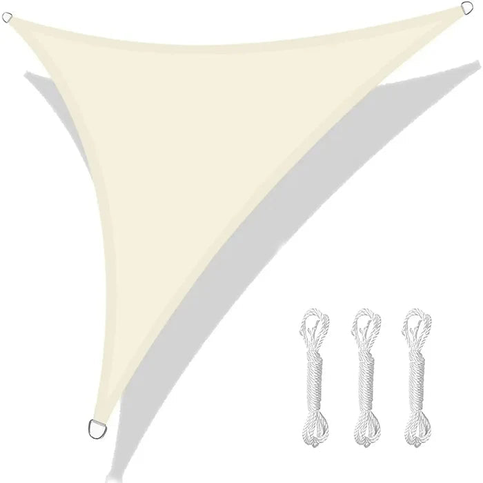 Toldo Triangular Impermeável com Proteção UV + 3 Cordas (Brinde)