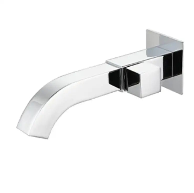 Torneira Escovada de Parede, para Banheiro e Lavabo, Alavanca no Lado
