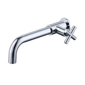 Torneira de Parede para Banheiro e Lavabo em Aço Inoxidável