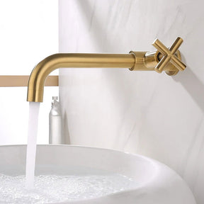 Torneira de Parede para Banheiro e Lavabo em Aço Inoxidável