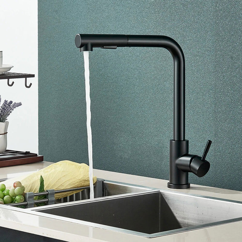 Torneira para Cozinha Gourmet Aço Misturador Monocomando Extensível